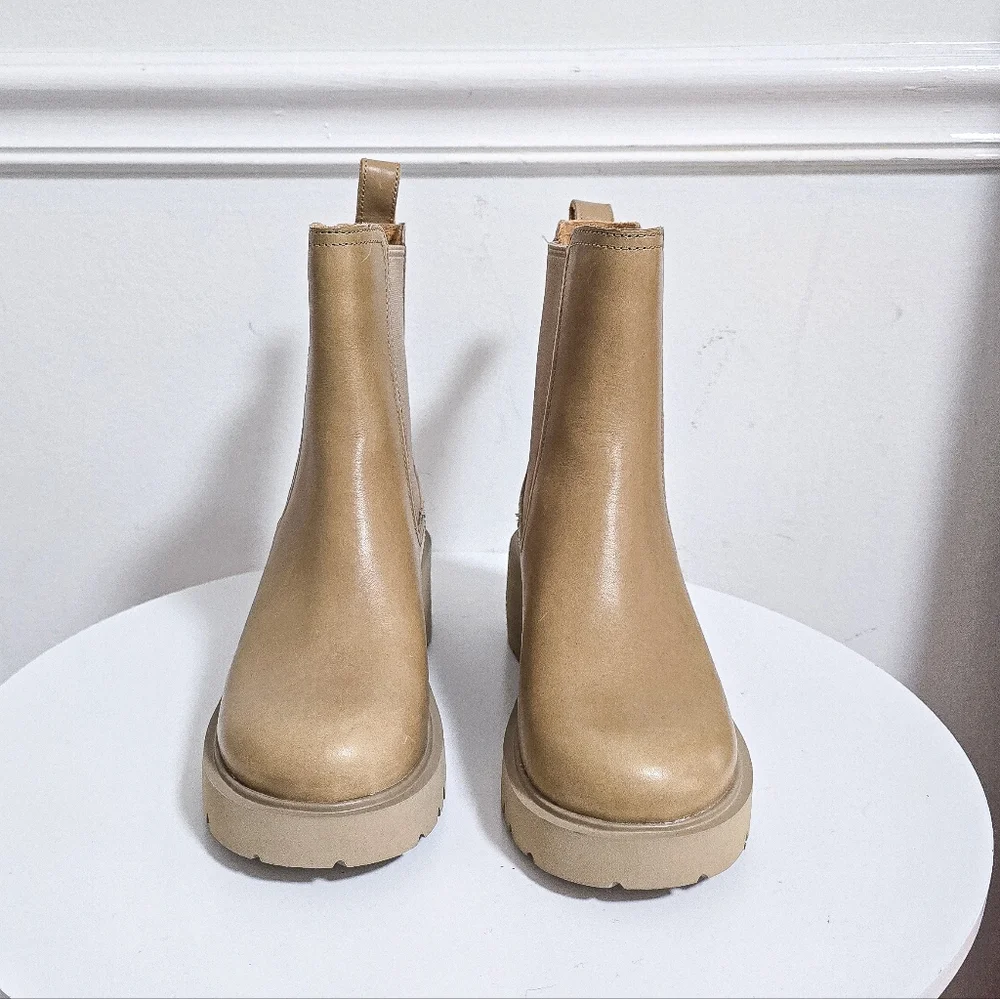 Camper Milah beige Chelsea leather boots size 38 - Picture 3 of 11